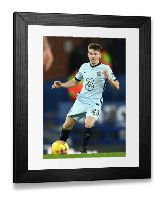 Framed Print : Billy Gilmour at Goodison Park: Chelsea vs Everton, Premier League Return of Limited Spectators (December 12, 2020)