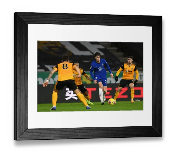 Framed Print : Chelsea's Kai Havertz in Action against Wolverhampton Wanderers in the Premier League (December 2020) Framed Print : Chelsea's Kai Havertz in Action against Wolverhampton Wanderers in the Premier League (December 2020)