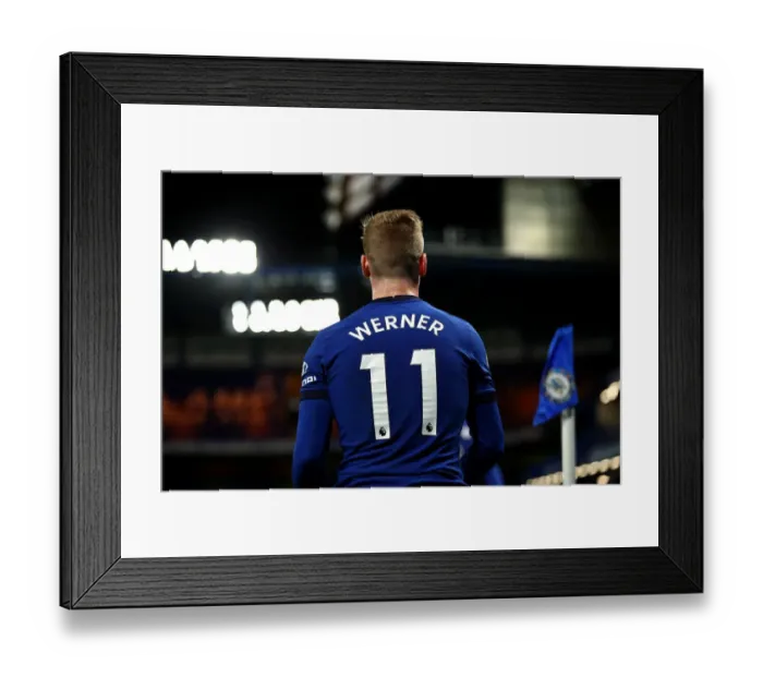 Framed Print : Timo Werner's Thrilling Performance: Chelsea vs. West Ham United (Premier League, December 2020) Framed Print : Timo Werner's Thrilling Performance: Chelsea vs. West Ham United (Premier League, December 2020)