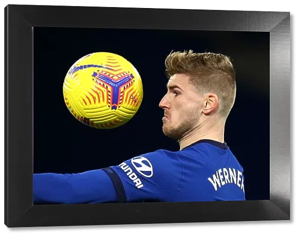 Chelsea's Timo Werner in Action against West Ham United - Premier League, London