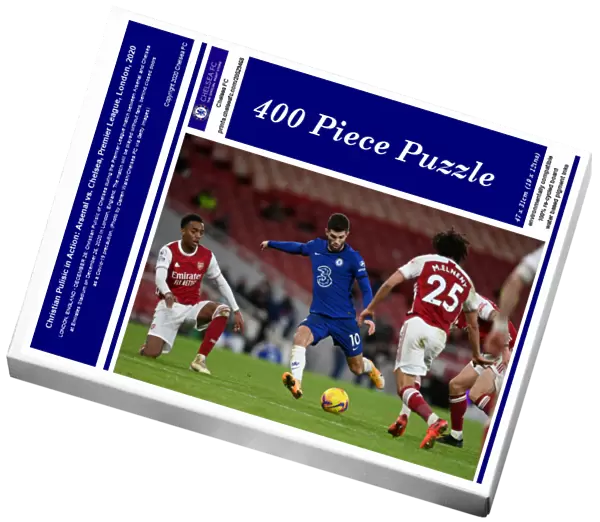 Christian Pulisic in Action: Arsenal vs. Chelsea, Premier League, London, 2020