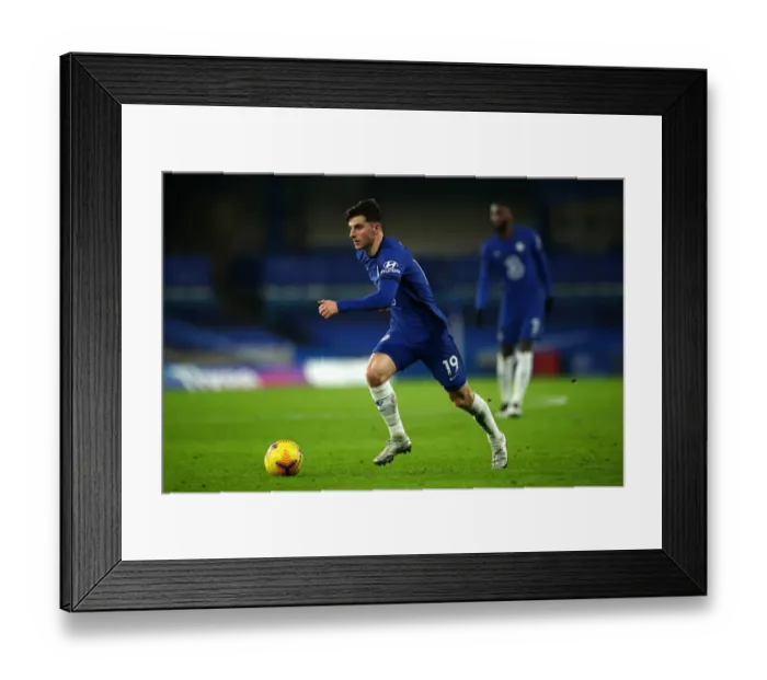 Framed Print : Chelsea vs Aston Villa: Mason Mount in Action - Premier League, London (December 2020)