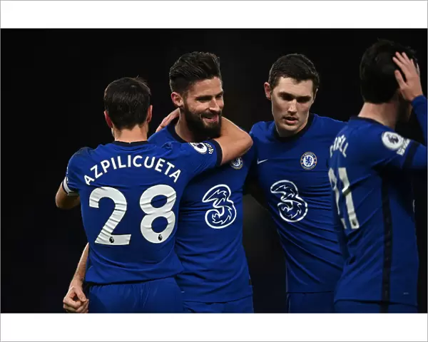 Chelsea's Olivier Giroud Scores First Goal in Chelsea-Aston Villa Rivalry Amidst Empty Stamford Bridge