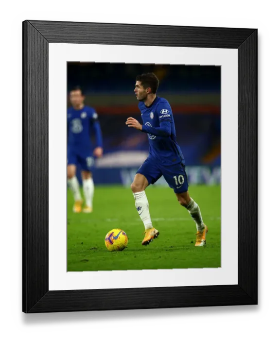 Framed Print : Christian Pulisic of Chelsea vs Manchester City - Premier League, Stamford Bridge Framed Print : Christian Pulisic of Chelsea vs Manchester City - Premier League, Stamford Bridge