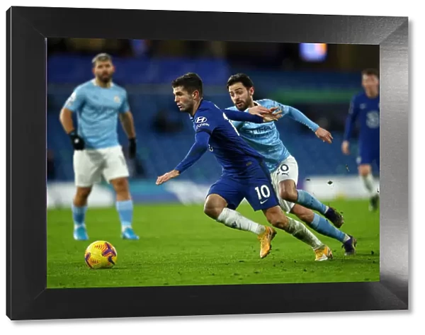 Christian Pulisic at Stamford Bridge: Chelsea vs Manchester City, Premier League, London, England - January 3, 2021