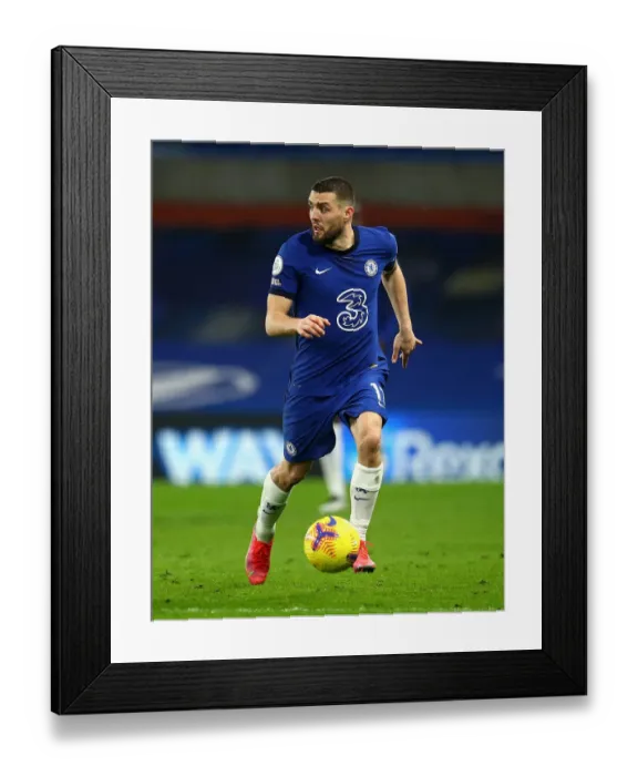 Framed Print : Chelsea's Mateo Kovacic in Action Against Newcastle United - Premier League, London (Behind Closed Doors) Framed Print : Chelsea's Mateo Kovacic in Action Against Newcastle United - Premier League, London (Behind Closed Doors)