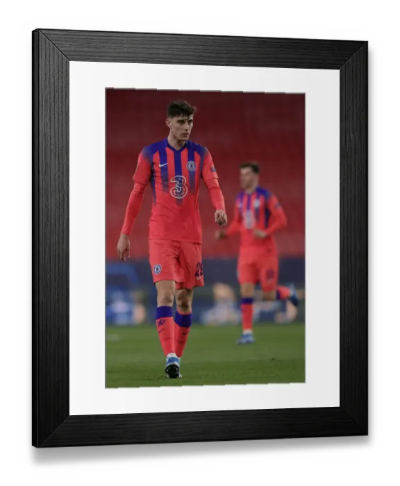 Framed Print : FC Porto vs. Chelsea FC - Kai Havertz in UEFA Champions League Quarterfinal at Empty Estadio Ramon Sanchez Pizjuan, Seville, Spain (April 2021) Framed Print : FC Porto vs. Chelsea FC - Kai Havertz in UEFA Champions League Quarterfinal at Empty Estadio Ramon Sanchez Pizjuan, Seville, Spain (April 2021)