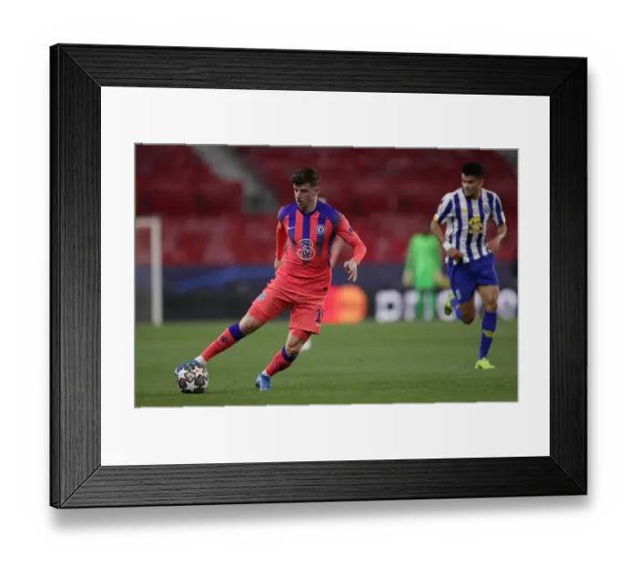 Framed Print : FC Porto vs. Chelsea FC - Mason Mount in Quiet UEFA Champions League Quarterfinal at Estadio Ramon Sanchez Pizjuan, Seville, Spain (April 2021) Framed Print : FC Porto vs. Chelsea FC - Mason Mount in Quiet UEFA Champions League Quarterfinal at Estadio Ramon Sanchez Pizjuan, Seville, Spain (April 2021)