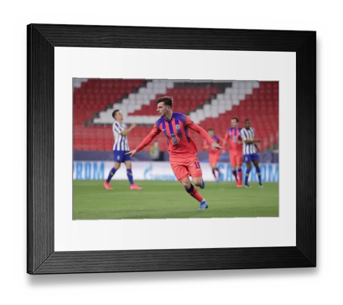 Framed Print : Mason Mount Scores in Empty Estadio Ramon Sanchez Pizjuan: FC Porto vs. Chelsea FC, UEFA Champions League Quarterfinal First Leg Framed Print : Mason Mount Scores in Empty Estadio Ramon Sanchez Pizjuan: FC Porto vs. Chelsea FC, UEFA Champions League Quarterfinal First Leg