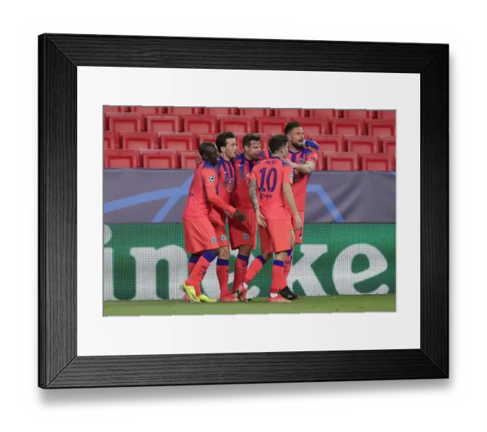 Framed Print : Chelsea's Chilwell Scores in Quiet Quarterfinal: FC Porto vs Chelsea, UEFA Champions League Framed Print : Chelsea's Chilwell Scores in Quiet Quarterfinal: FC Porto vs Chelsea, UEFA Champions League
