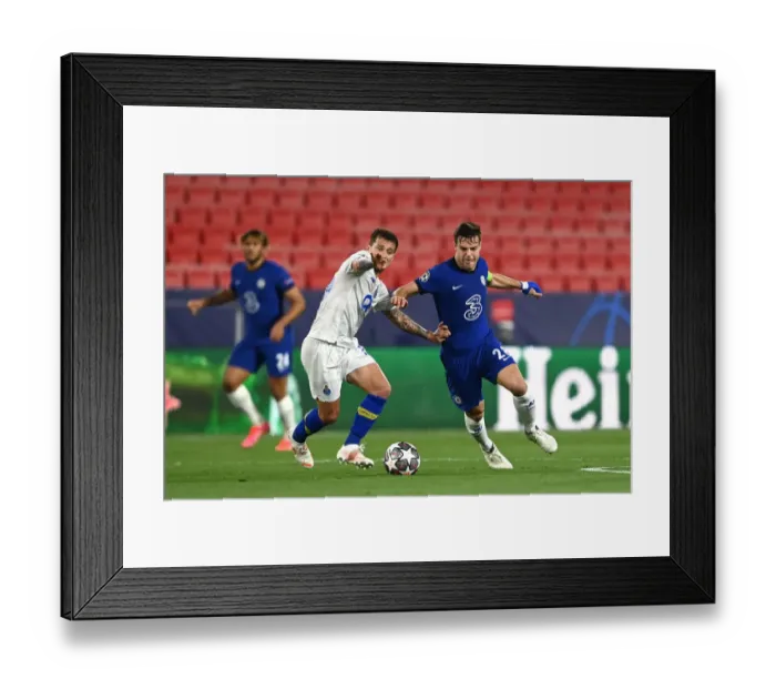 Framed Print : Cesar Azpilicueta of Chelsea in UEFA Champions League Quarter Final: Leg Two at Empty Estadio Ramon Sanchez Pizjuan Framed Print : Cesar Azpilicueta of Chelsea in UEFA Champions League Quarter Final: Leg Two at Empty Estadio Ramon Sanchez Pizjuan