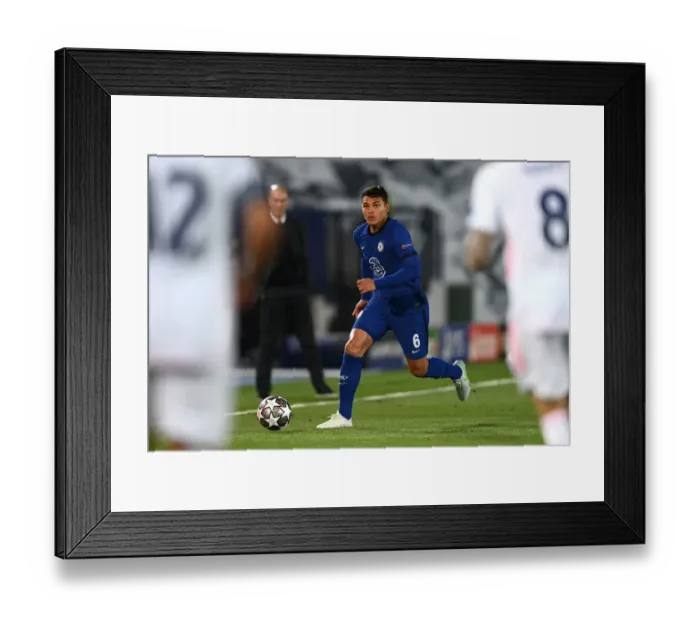Framed Print : Real Madrid vs. Chelsea: UEFA Champions League Semi-Final - Thiago Silva in Action at Empty Estadio Alfredo Di Stefano Framed Print : Real Madrid vs. Chelsea: UEFA Champions League Semi-Final - Thiago Silva in Action at Empty Estadio Alfredo Di Stefano
