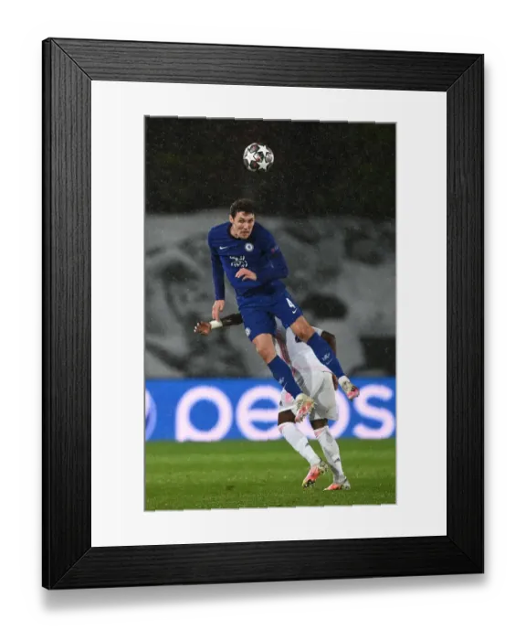 Framed Print : Andreas Christensen Shines in Empty Estadio Alfredo Di Stefano: UEFA Champions League Semi-Final, Real Madrid vs. Chelsea Framed Print : Andreas Christensen Shines in Empty Estadio Alfredo Di Stefano: UEFA Champions League Semi-Final, Real Madrid vs. Chelsea