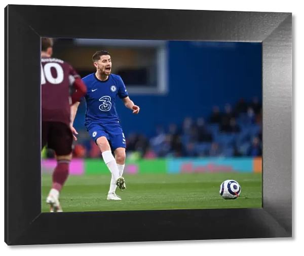 Jorginho of Chelsea in Action against Leicester City - Premier League, London, 2021