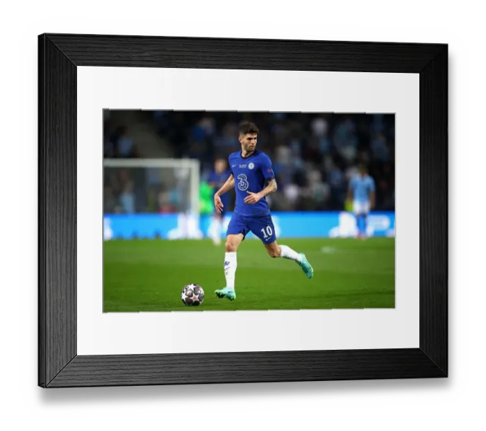 Framed Print : Champions League Final: Manchester City vs. Chelsea - Christian Pulisic's Action-Packed Performance Framed Print : Champions League Final: Manchester City vs. Chelsea - Christian Pulisic's Action-Packed Performance