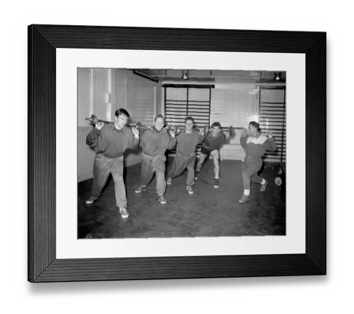 Framed Print : Chelsea Football Club: Harry Medhurst Coaching Session at Stamford Bridge - Improving Weightlifting Technique