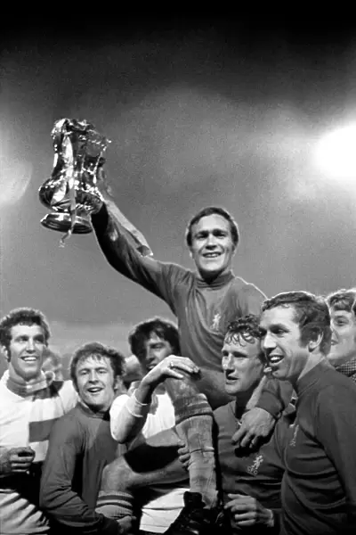Chelsea's Ron Harris Lifts FA Cup after Replay Win vs Leeds United at Old Trafford