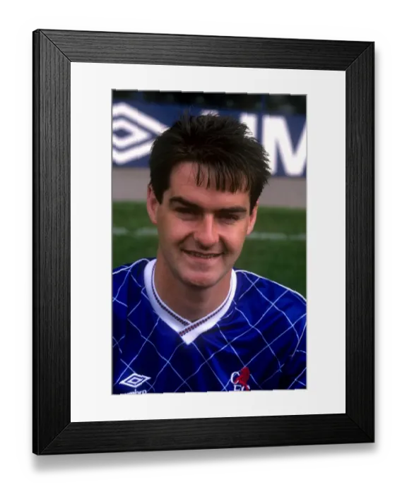 Framed Print : Chelsea Football Club: Steve Clarke at Stamford Bridge in the 1980's