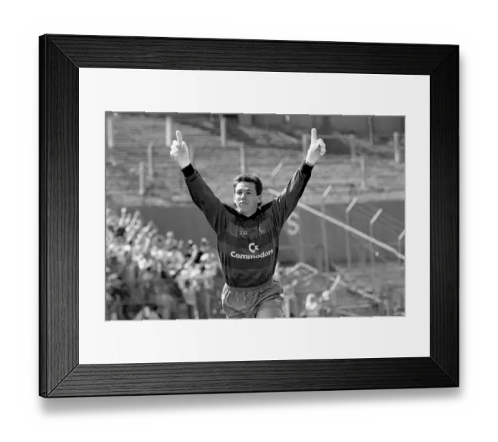 Framed Print : Chelsea's Promotion Push: Hitchcock Celebrates First Goal in Intense Play-Off Clash vs. Middlesbrough (Stamford Bridge) Framed Print : Chelsea's Promotion Push: Hitchcock Celebrates First Goal in Intense Play-Off Clash vs. Middlesbrough (Stamford Bridge)