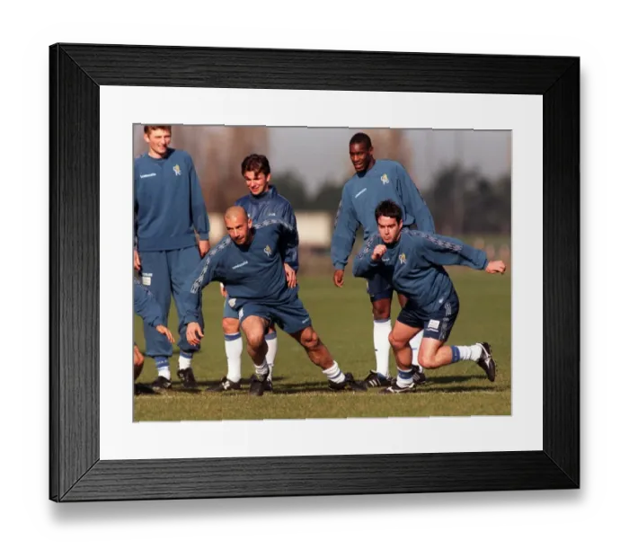 Framed Print : SOCCER Chelsea  /  Vialli 2