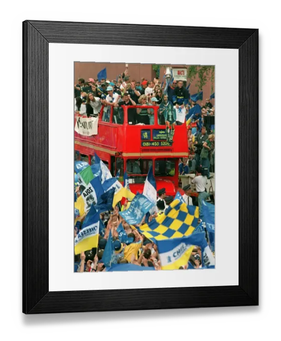 Framed Print : Soccer... FA Cup Final Winners... Chelsea Civic Reception