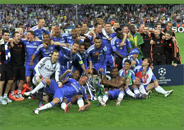 Chelsea Celebrates UEFA Champions League Victory over FC Bayern Munich, 2012