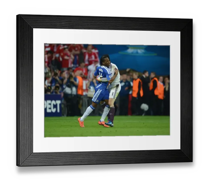 Framed Print : Champions League Triumph: Didier Drogba and Petr Cech Celebrate Chelsea's Victory over FC Bayern Munich Framed Print : Champions League Triumph: Didier Drogba and Petr Cech Celebrate Chelsea's Victory over FC Bayern Munich
