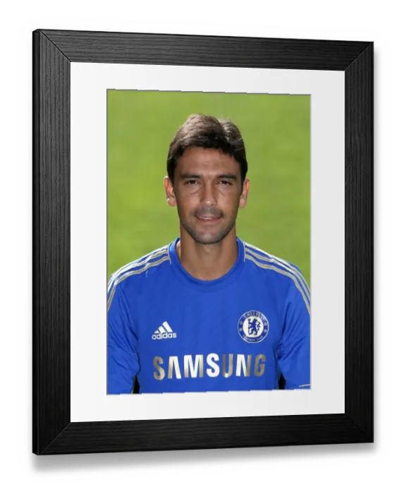 Framed Print : Soccer - Chelsea Squad Photocall - Season 2013  /  14 - Cobham Training Ground