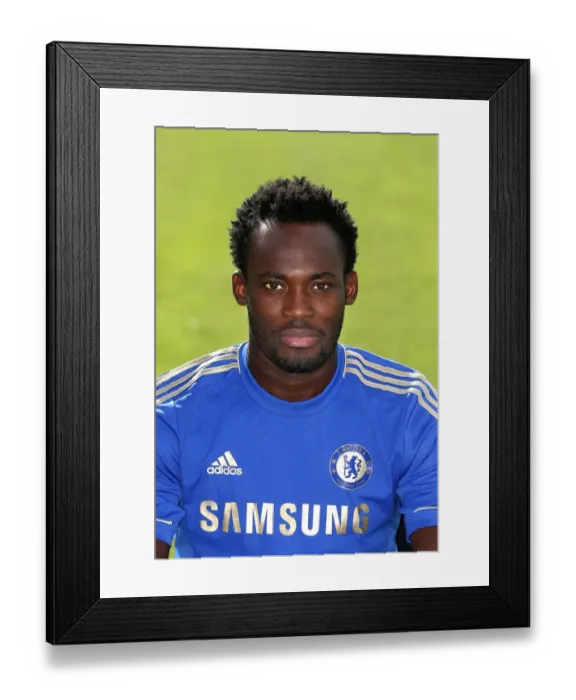Framed Print : Chelsea Football Club: Michael Essien at Cobham Training Ground Photocall Framed Print : Chelsea Football Club: Michael Essien at Cobham Training Ground Photocall