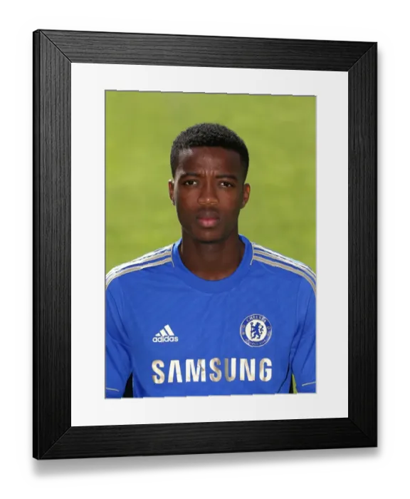 Framed Print : Chelsea Football Club: Annual Team Photo Session at Cobham Training Ground - Nathaniel Chalobah Present