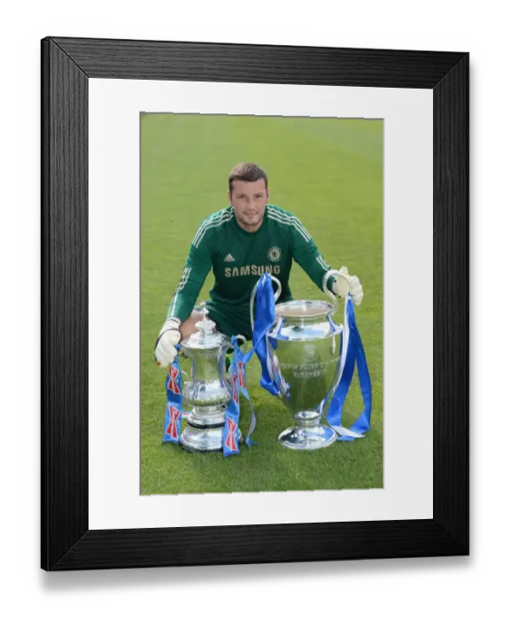 Framed Print : Soccer - Chelsea Team Photocall - Cobham Training Ground Framed Print : Soccer - Chelsea Team Photocall - Cobham Training Ground