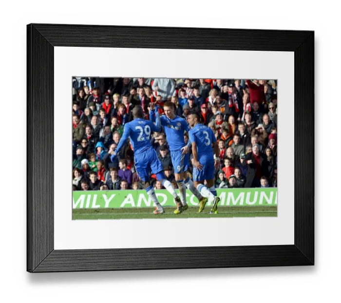 Framed Print : Soccer - FA Cup - Fourth Round - Brentford v Chelsea - Griffin Park