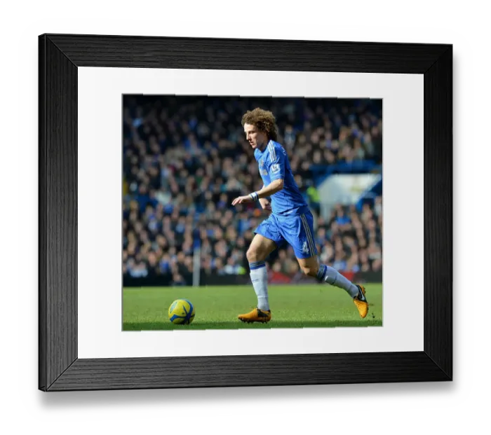 Framed Print : David Luiz in Action: Chelsea vs. Brentford, FA Cup Fourth Round Replay at Stamford Bridge (February 17, 2013) Framed Print : David Luiz in Action: Chelsea vs. Brentford, FA Cup Fourth Round Replay at Stamford Bridge (February 17, 2013)