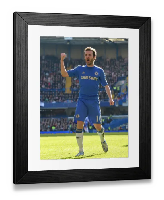 Framed Print : Juan Mata's Thrilling FA Cup Goal: Chelsea's First against Brentford (February 17, 2013)