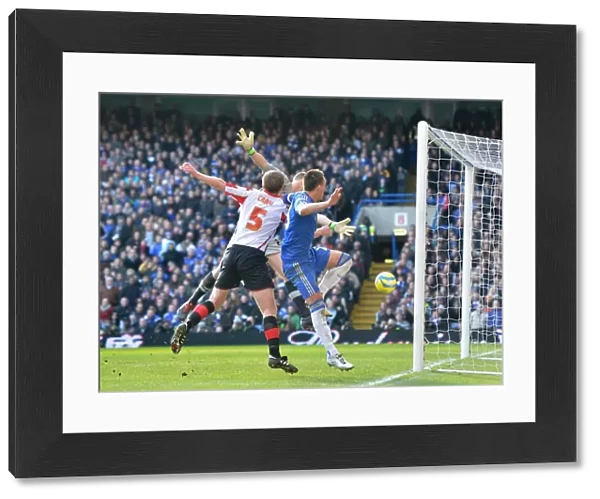 John Terry Scores Chelsea's Fourth Goal in FA Cup Fourth Round Replay Against Brentford (17th February 2013)