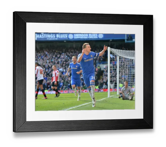 Framed Print : John Terry's Four-Goal Onslaught: Chelsea's FA Cup Triumph over Brentford at Stamford Bridge (17th February 2013) Framed Print : John Terry's Four-Goal Onslaught: Chelsea's FA Cup Triumph over Brentford at Stamford Bridge (17th February 2013)