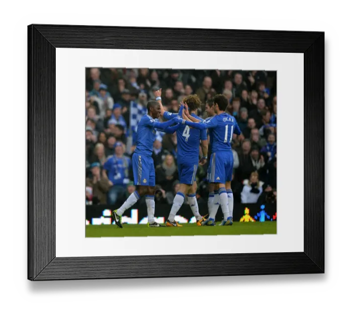 Framed Print : Chelsea's Ramires Scores Opening Goal Against Wigan Athletic at Stamford Bridge (February 9, 2013) Framed Print : Chelsea's Ramires Scores Opening Goal Against Wigan Athletic at Stamford Bridge (February 9, 2013)