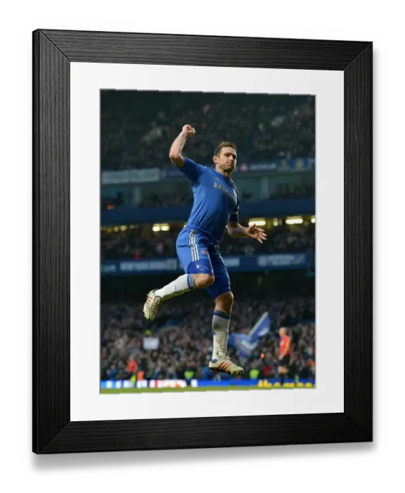 Framed Print : Frank Lampard's Triple: Chelsea Star's Third Goal vs. Wigan Athletic (February 9, 2013) Framed Print : Frank Lampard's Triple: Chelsea Star's Third Goal vs. Wigan Athletic (February 9, 2013)