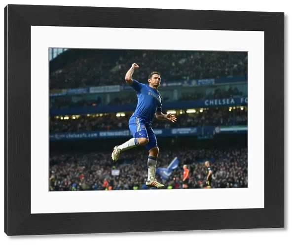 Frank Lampard's Triumph: The Euphoric Moment of Scoring Chelsea's Third Goal against Wigan (9th February 2013)