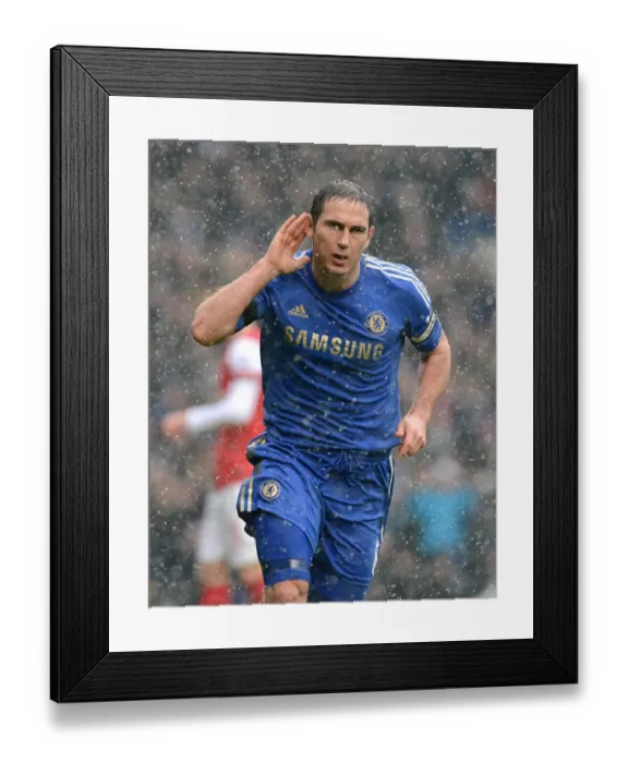 Framed Print : Frank Lampard's Double: Chelsea's Thrilling Victory Over Arsenal at Stamford Bridge Framed Print : Frank Lampard's Double: Chelsea's Thrilling Victory Over Arsenal at Stamford Bridge