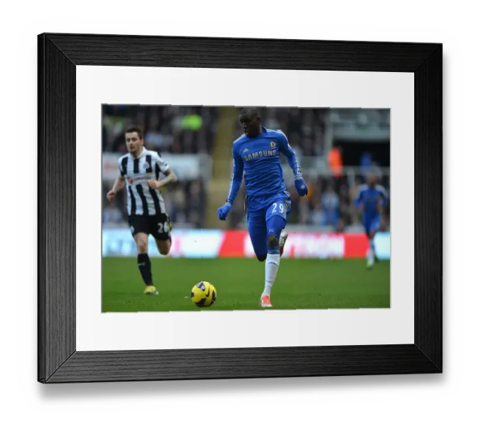 Framed Print : Demba Ba Scores the Game-Winning Goal for Chelsea Against Newcastle United at St. James Park, Barclays Premier League (February 2, 2013) Framed Print : Demba Ba Scores the Game-Winning Goal for Chelsea Against Newcastle United at St. James Park, Barclays Premier League (February 2, 2013)