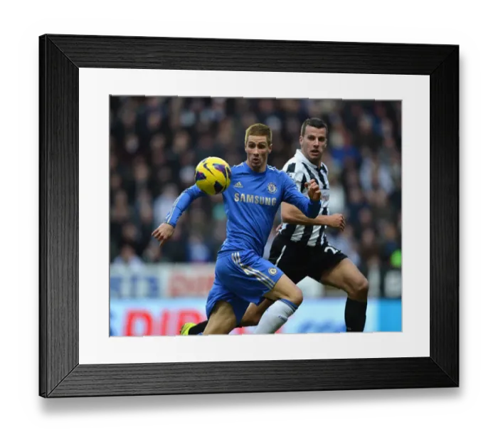 Framed Print : Battle for the Ball: Torres vs. Taylor - Newcastle United vs. Chelsea (February 2013) Framed Print : Battle for the Ball: Torres vs. Taylor - Newcastle United vs. Chelsea (February 2013)