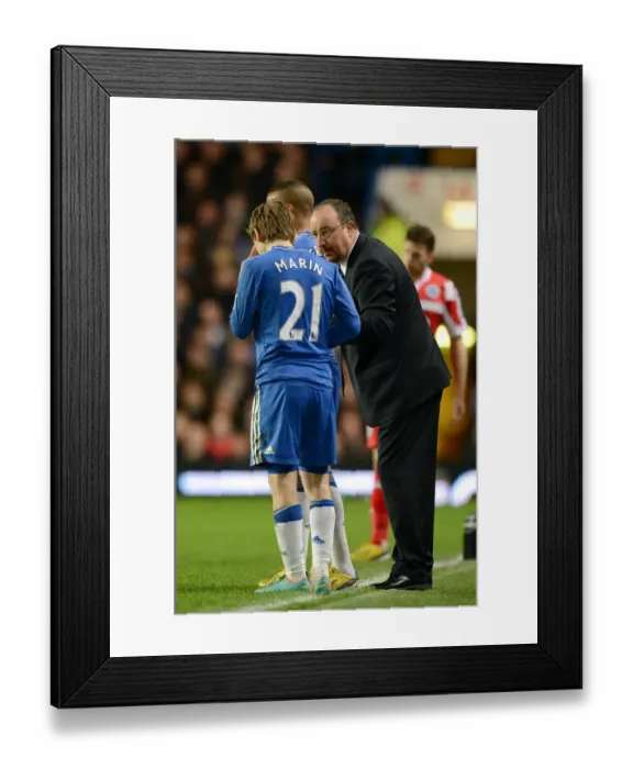 Framed Print : Benitez in Charge: Chelsea vs. Queens Park Rangers, Premier League (January 2, 2013)
