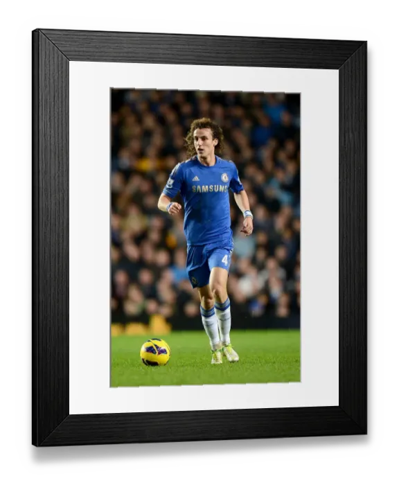 Framed Print : David Luiz in Action: Chelsea vs. Queens Park Rangers, Stamford Bridge (January 2nd, 2013)