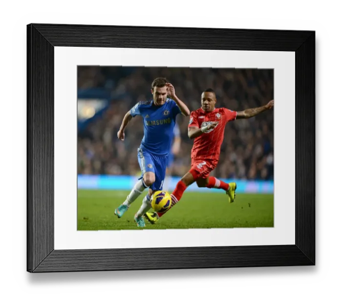 Framed Print : Intense Rivalry: Juan Mata vs. Nathaniel Clyne - Chelsea vs. Southampton, Premier League Showdown at Stamford Bridge (16th January 2013) Framed Print : Intense Rivalry: Juan Mata vs. Nathaniel Clyne - Chelsea vs. Southampton, Premier League Showdown at Stamford Bridge (16th January 2013)