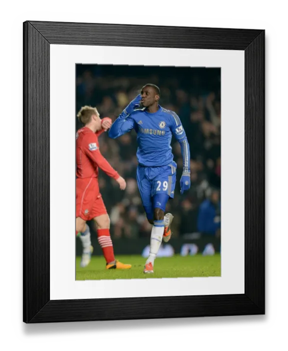 Framed Print : Demba Ba's Thrilling First Goal: Chelsea's Victory Kickstart (January 16, 2013 vs. Southampton) Framed Print : Demba Ba's Thrilling First Goal: Chelsea's Victory Kickstart (January 16, 2013 vs. Southampton)