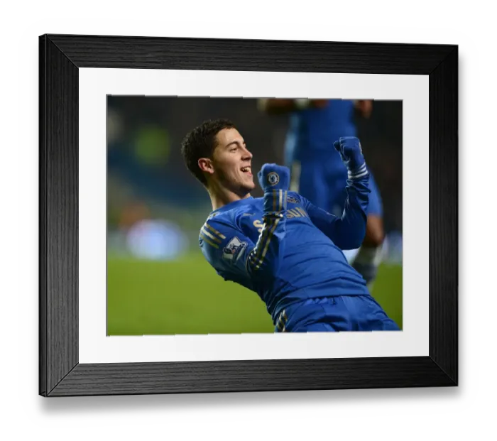 Framed Print : Eden Hazard's Brilliant Brace: Chelsea's Premier League Victory Over Southampton (16th January 2013)