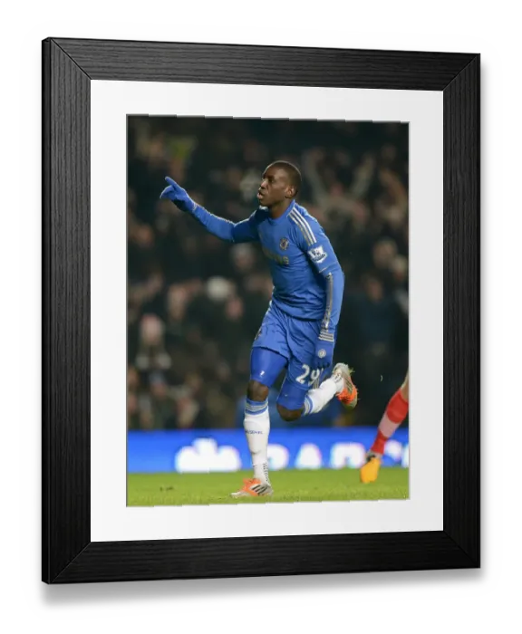 Framed Print : Demba Ba's Thrilling First Goal: Kickstarting Chelsea's Triumph Over Southampton (16th January 2013) Framed Print : Demba Ba's Thrilling First Goal: Kickstarting Chelsea's Triumph Over Southampton (16th January 2013)