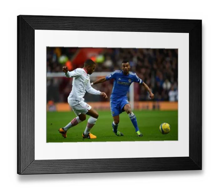 Framed Print : Battle for the Ball: Puncheon vs. Cole - Southampton vs. Chelsea FA Cup Clash (January 5, 2013) Framed Print : Battle for the Ball: Puncheon vs. Cole - Southampton vs. Chelsea FA Cup Clash (January 5, 2013)