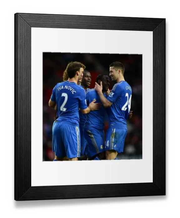 Framed Print : Chelsea's Victor Moses Celebrates Double Strike Against Southampton in FA Cup (January 5, 2013) Framed Print : Chelsea's Victor Moses Celebrates Double Strike Against Southampton in FA Cup (January 5, 2013)